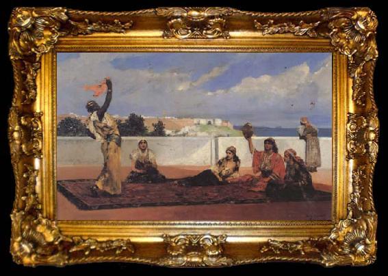 framed  Benjamin Constant La Danse du foulard (mk32), ta009-2